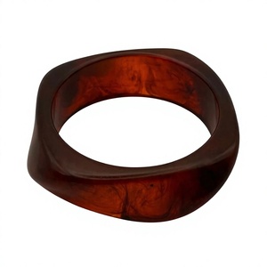 Moule en résine de forme ronde, couleur marron, fait à la main, pour bijoux artistiques, bracelet, fournitures d'artisanat pour projets en résine - Product Image 4
