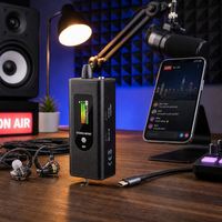 Amplificateur de casque stéréo Pro pour moniteur OTG 48V compact avec réglage du signal audio, convertisseur de charge OEM CE FCC, batterie