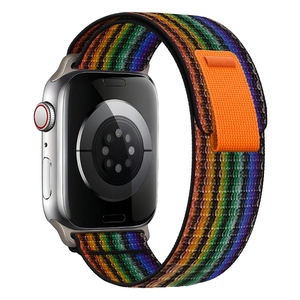 애플 워치 울트라 49mm 45 41 44 40 42 46mm 팔찌 IWatch 시리즈 7 6 5 4 <span class=keywords><strong>3</strong></span> SE 8 9 10 스트랩 용 샨 하이 트레일 루프 나일론 밴드 - Product Image 5