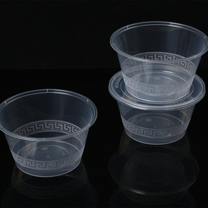 ארוחת צהריים חד פעמיות מהיר להוציא מיכלי מזון עגולים בפלסטיק מותאם אישית - Product Image 3