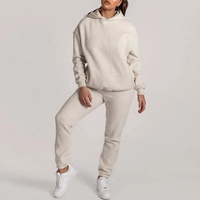 Ensemble de survêtement pour femmes OEVE, pantalon de survêtement et sweat-shirt personnalisés, ensemble de jogging 2 pièces pour femmes, survêtement uni pour femmes