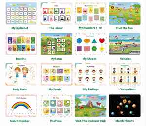 Libro de Actividades para Niños, Educación Temprana, Desarrollo Cognitivo, Libro Sensorial para Despegar y Pegar - Product Image 2