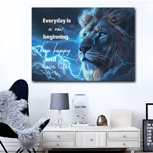 Ritratto della fauna selvatica tela da parete arte re leone pittura decorazione della parete felina tela arte per soggiorno camera da letto decorazione cornice - Product Image 5