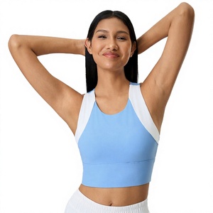 3 Colors High Quality Lightweight Breathable Yoga Cross <b>Back</b> High <b>Support</b> Four-Way Stretch Front Sweat-Wicking Sports Bras for - Product Image 3