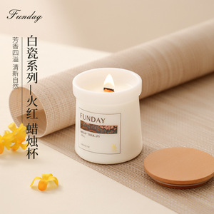 Funday Scented <b>Candle</b> 120g Minimalist Design Natural Fragrance Therapy <b>Candle</b> - Product Image 3