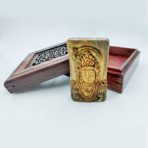 金南風水沈香観音彫刻 - Product Image 3