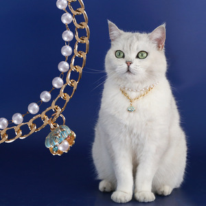 <span class=keywords><strong>Collier</strong></span> pour animaux de compagnie en gros, série océan coquillage perlé, diamant, chaîne pour <span class=keywords><strong>chat</strong></span> et chien, <span class=keywords><strong>collier</strong></span> original fait à la main pour animaux de compagnie - Product Image 5