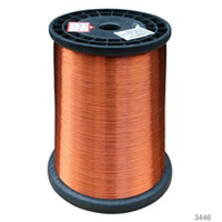 Fil en cuivre émaillé plaqué aluminium GC ECCA 10/24 AWG 220, conducteur solide pour bobines/enroulements