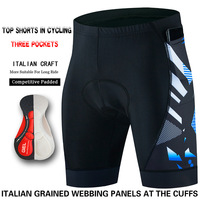 Shorts de cyclisme pour hommes, nouveaux, été, séchage rapide, respirants, 3 poches, coussinets en silicone ajustés