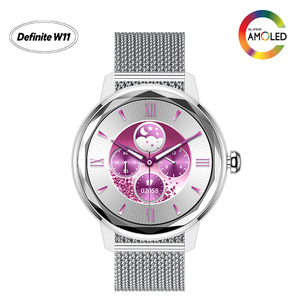 Reloj Inteligente Definite W11-208 para Mujer, Pantalla TFT de 1.19 Pulgadas, Resistente al Agua IP67, Diseño Metálico, Monitor de Actividad Física, Monitorización de Salud, Plateado - Product Image 5