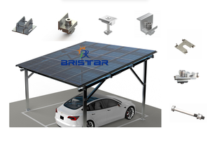 Bristar en stock deux <span class=keywords><strong>voitures</strong></span> <span class=keywords><strong>carport</strong></span> abri de voiture solaire étanche auvent de stationnement solaire abri de voiture en <span class=keywords><strong>aluminium</strong></span> - Product Image 5