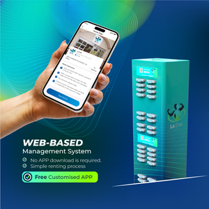 Máquinas Expendedoras Independientes de 32 Ranuras, Banco de Energía, Gestión Remota 4G IoT, Kiosco de Carga de Autoservicio - Product Image 3