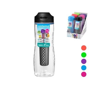 Bouteille d'eau avec infuseur Sistema Hydrate Tritan 0,8 L avec filtre pour le sport et l'usage quotidien - Product Image 1