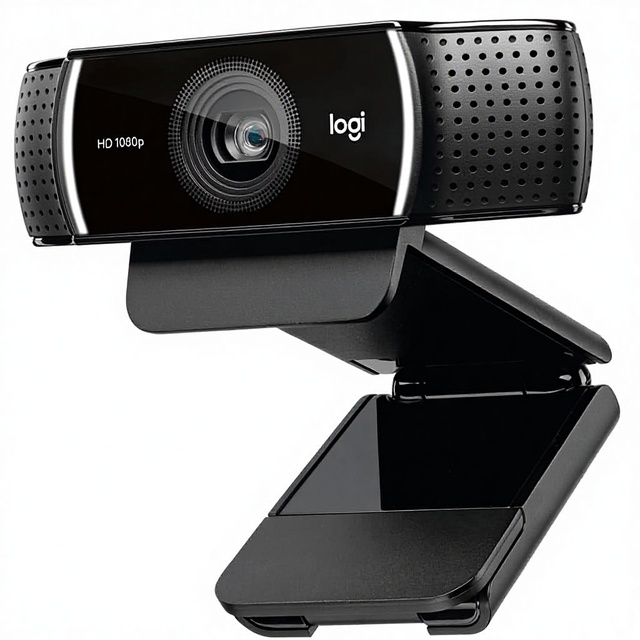 C922 Pro Stream Webcam CMOS Sensor USB HD 1080p/30fps Hyperfast Streaming Autofocus Stereo Audio YouTube Twitch XSplit