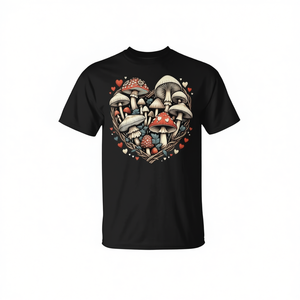 Camiseta con arte micológico colorido de Mushroom Love, unisex, talla para adultos S a 3Xl - Product Image 2