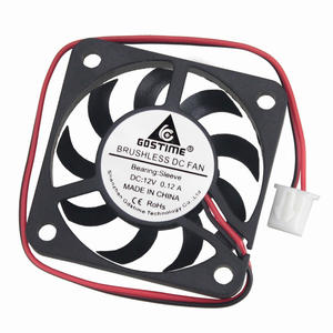 Gdtime gda4007 dc 5v/12v 40x40x7mm נושאת 6000rpm dc rotless cpu מאוורר קירור עבור מקרה מחשב עם 150 מ "מ leadwire - Product Image 3