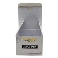 Boîte double compartiment en carton blanc haut de gamme personnalisable pour crème visage et tonique, avec impression et finition brillante pour cosmétiques