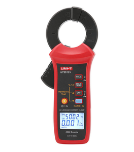 Pince ampèremétrique UNI-T UT251C+ haute sensibilité pour courant de fuite AC/DC 60A AC/600V Max, avec fonctions MAX/MIN, lampe torche et affichage double - Product Image 1