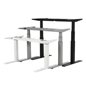 Stand High-End Design Standing Desk Dual Motor Office Desk Rising Height Adjustable Stand Up Electric Desk