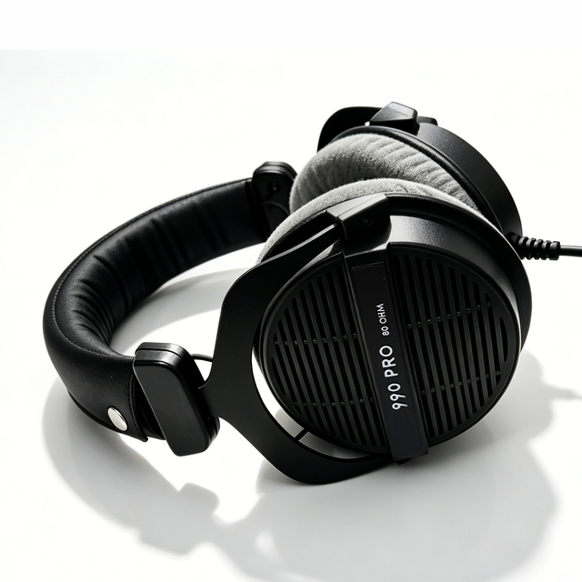 Professional 990 PRO Over Ear Studio Monitoring Headphones Wired for Enhanced Sound Quality Recording Gaming