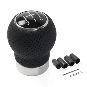 RASTP Car Gear <b>Shift</b> <b>Knob</b> 35mm Universal Leather 5-Speed Ergonomic Handle - Product Image 3