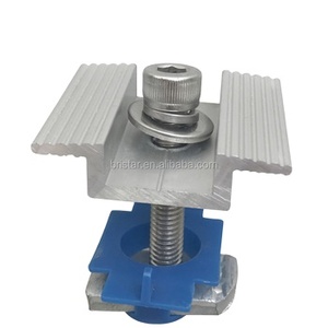 Wholesales Aluminium 35mm 40mm Solar PV Modules Mid <b>Clamp</b> Solar Panel Fixing Middle <b>Clip</b> for Solar Accessories Installation - Product Image 3