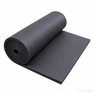 Flexible Rubber Foam Thermal Insulation Board Roll 15mm 1.5m Width Anti-mold Heat Insulation Material for <b>Ceiling</b> HVAC System - Product Image 4