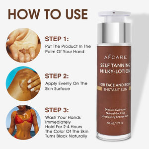 แทนเนอร์ครีม<span class=keywords><strong>ปลอม</strong></span>ลายเส้นเรียบผิวแทนด้วยตนเองชุ่มชื้นครีมทาผิวแทนฉลากส่วนตัว - Product Image 4