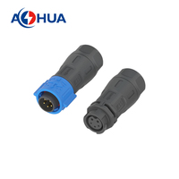 Cosse à souder 2 + 3 broches connecteur de fil de Signal d'alimentation K15 fil à fil en Nylon mâle femelle assemblé connecteur de câble connecteur 4Pin IP68