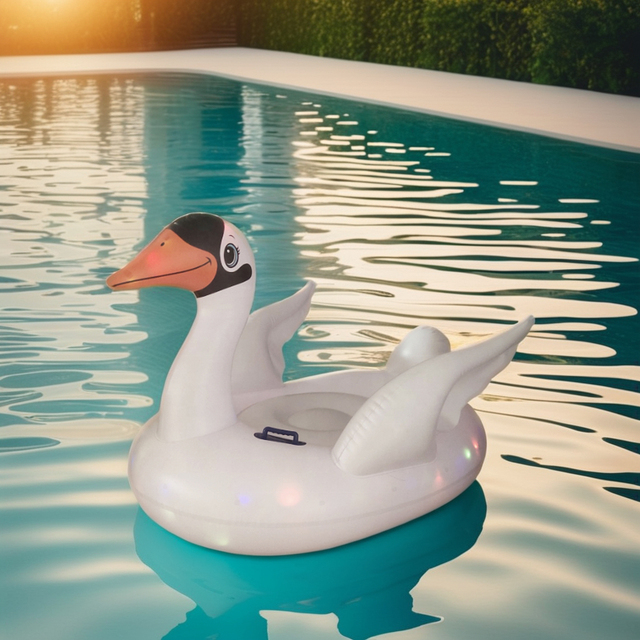 Durable PVC Material Flamingo Large White Swan Inflatable Pool Float Hot Selling Water Play Equipment for Adults for Water
