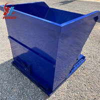 Vente chaude transportable en acier benne Mini chariot élévateur benne à ordures auto-vidage trémie basculante pour l'industrie