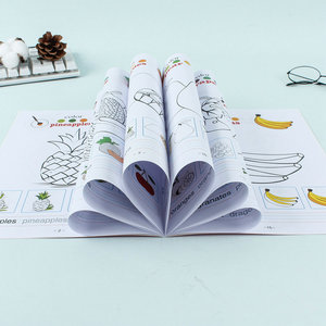 Venta caliente personalizada barato niños libros <span class=keywords><strong>para</strong></span> colorear impresión dibujo pintura libro <span class=keywords><strong>para</strong></span> niños de 2 a 5 años de edad Aprendizaje de <span class=keywords><strong>palabras</strong></span> en inglés - Product Image 5
