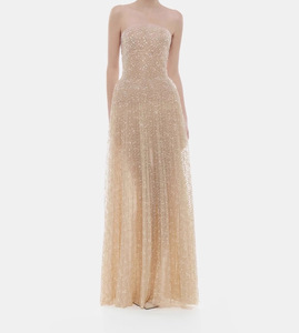 Vestido <span class=keywords><strong>de</strong></span> lentejuelas sin tirantes <span class=keywords><strong>de</strong></span> alta gama francés <span class=keywords><strong>de</strong></span> siete colores <span class=keywords><strong>para</strong></span> el Ramadán 2026 - Product Image 1