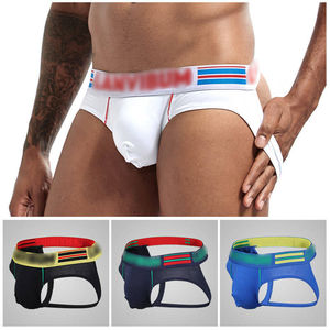 Alta calidad personalizado nuevo diseño para hombre Sexy Tanga G-String ropa interior Low Rise Jock Strap 95% algodón suspensorio ropa interior - Product Image 4