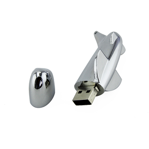 Regalo Promocional <span class=keywords><strong>para</strong></span> Ferias de Aviación, Memoria USB con Logotipo OEM de 4GB 8GB, Forma de Avión, <span class=keywords><strong>Pendrive</strong></span> Metálico - Product Image 3