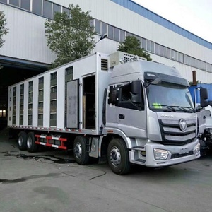Camión <span class=keywords><strong>de</strong></span> Transporte <span class=keywords><strong>de</strong></span> Cerdos Vivos Foton 8x4 LHD <span class=keywords><strong>de</strong></span> 3 Niveles y 12 Ruedas a <span class=keywords><strong>Precio</strong></span> Económico - Product Image 1