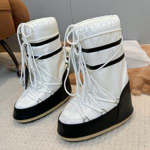 Bottes d'hiver pour hommes de qualité supérieure, détachables, style spatiale, nouvelle collection automne-hiver 2026, avec fourrure et couture en coton véritable - Product Image 2