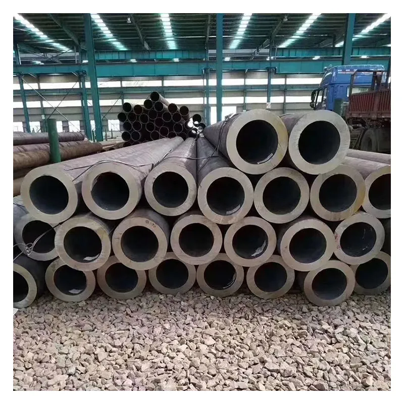 Laminado a quente ASTM A106-B Smls Pipe Europa St52-316mn Low Carbon Steel Seamless Round Pipe