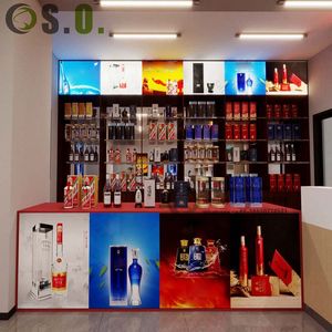 Proveedores profesionales de tienda de humo Diseño de tienda de humo personalizado Decoración Tienda de tabaco Muebles de exhibición de madera - Product Image 4