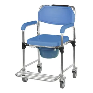 Hot Sale Manual Patient Transfer Chair Lifting Commode chair For Handicapped Elderly Paralyzed Disabled People
