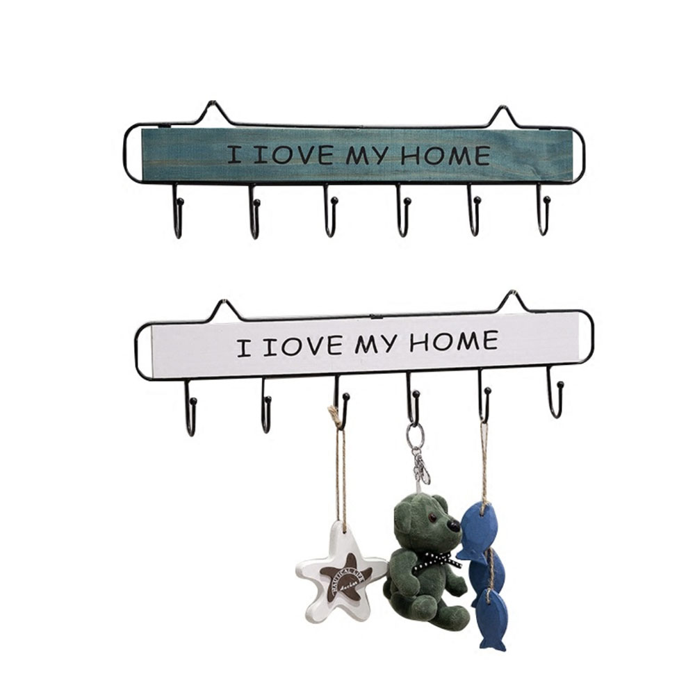 Home Decoration Yisidikao Wall Key Holder Ring And Wood Wall Hooks For Hanging Wall