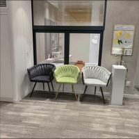 Chaises de salle à manger en velours rembourrées de luxe, confortables pour la maison, le lit, le salon, le restaurant, les hôtels, les banquets, les mariages