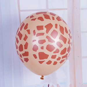 20 ballons imprimés animaux de la jungle 12 pouces, motifs tigre, léopard, zèbre, girafe, écologiques, pour anniversaire et remise de diplôme - Product Image 6
