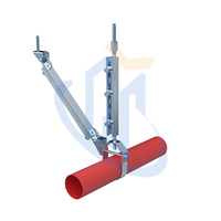 Support de suspension UTT30 avec option de revêtement en caoutchouc pour l'isolation des vibrations et la réduction du bruit dans la plomberie commerciale
