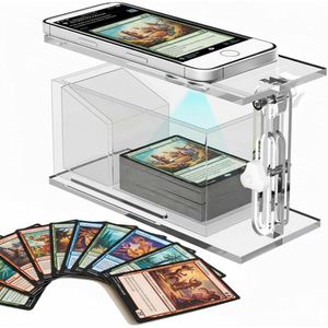Acrylic Evaluation Card Scanner Stand, Transaction Card Scanner Stand, Shadowless Compatible with ManaBox Application - Product Image 1