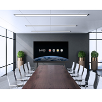 Pizarra Interactiva Inteligente LCD 4K de 55-100 Pulgadas con Pantalla Táctil de 20 Puntos, Cristal Antideslumbrante de 4 mm, Almacenamiento SSD de 128 GB, Sistema Operativo Android/Windows