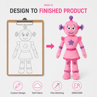 Maßgefertigte Roboter-Plüschtiere PP-Baumwollfüllung Geburtstagsgeschenk Verpackung Logo Größe Anpassbar OEM/ODM Geringe Mindestbestellmenge Plüschhersteller