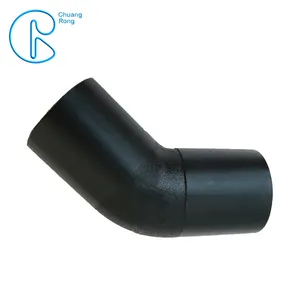 Brand New PE100 fittings Hot Melt Elbow 45 degree PN20 HDPE Bend for sale