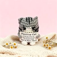 Kit de crochet populaire pour figurine de chat mignonne, amigurumi au design original, cadeau pour les amateurs de loisirs créatifs, fait main pour offrir, peluche en fil DIY