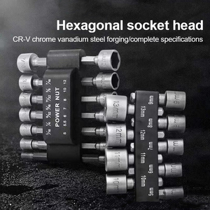 9Pcs/14Pcs Điện Nuts Điều Khiển Khoan Bit Công Cụ Thiết Lập 1/4 Inch Điều Khiển Hex Ổ Cắm Cờ Lê Vít Cho Các Công Cụ Điện - Product Image 5
